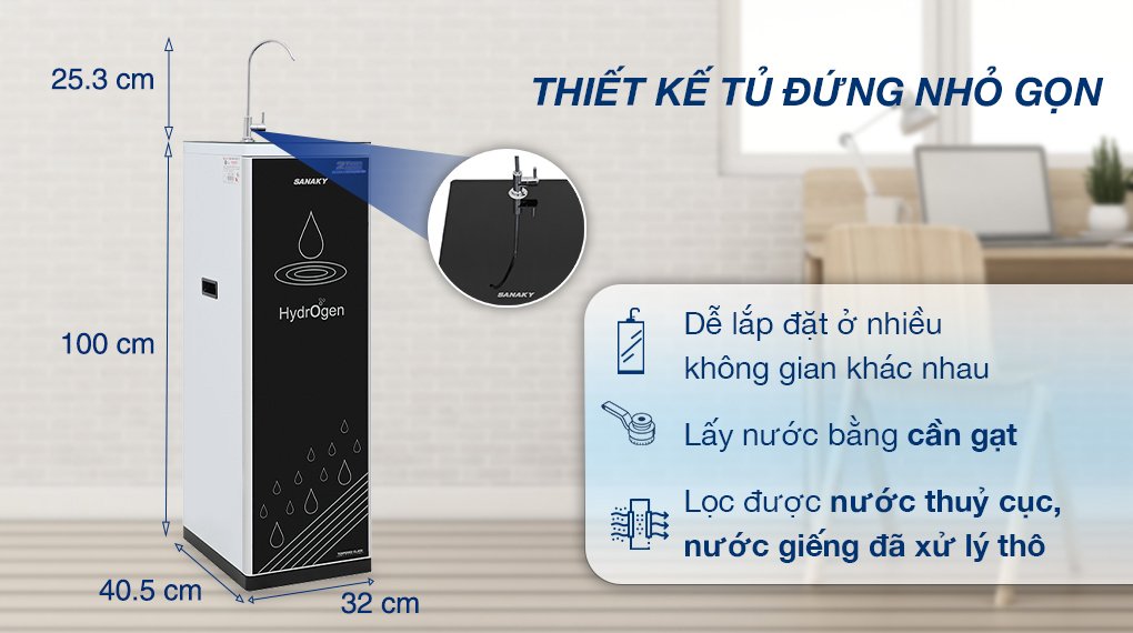 máy lọc nước ro sanaky vh101hp 11 lõi