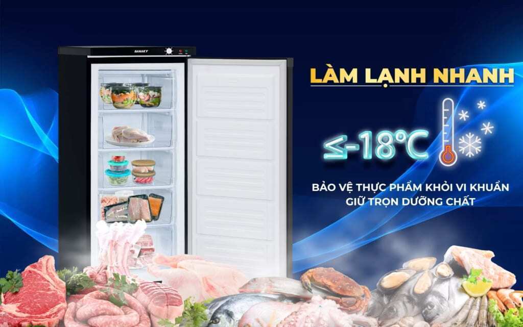 tủ đông đứng sanaky vh-180vd3