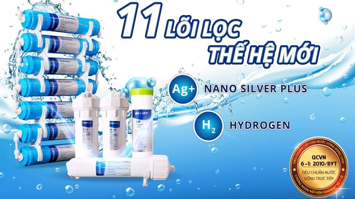 máy lọc nước sanaky vh-201hy 11 lõi