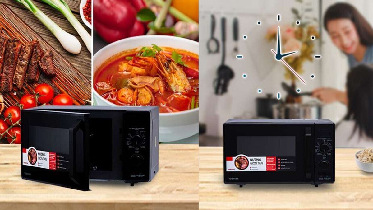 lò vi sóng toshiba mw2-ag24pc(bk) 24 lít