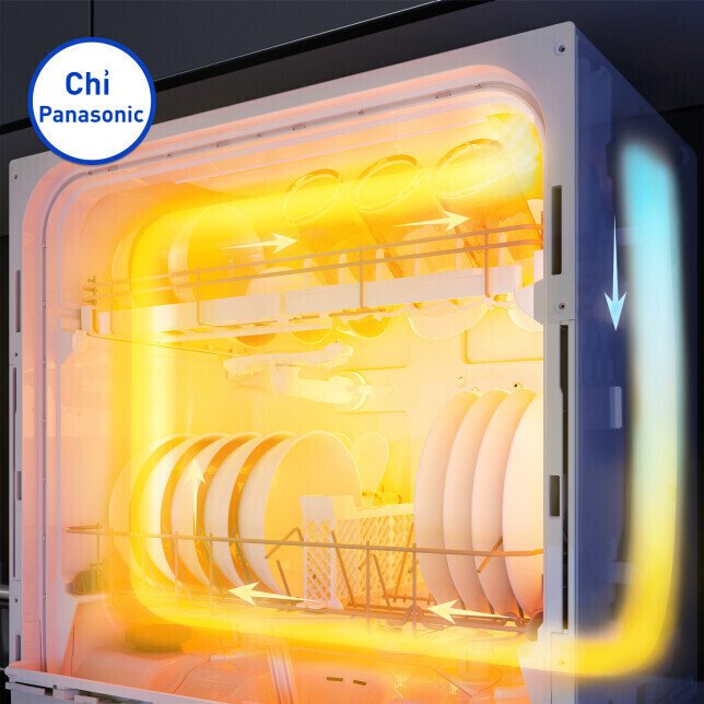 máy rửa bát 8 bộ để bàn panasonic np-th1wevn
