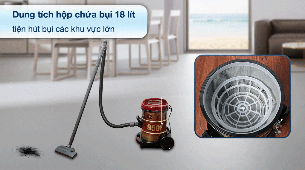 máy hút bụi công nghiệp hitachi cv-950f wr