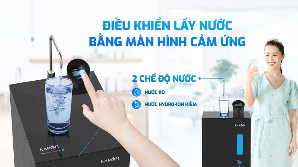 máy lọc nước hydro-ion kiềm karofi kae-s68