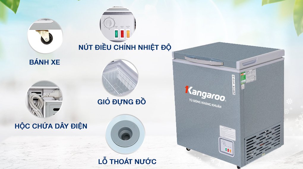tủ đông kangaroo 90 lít kgfz150ng1