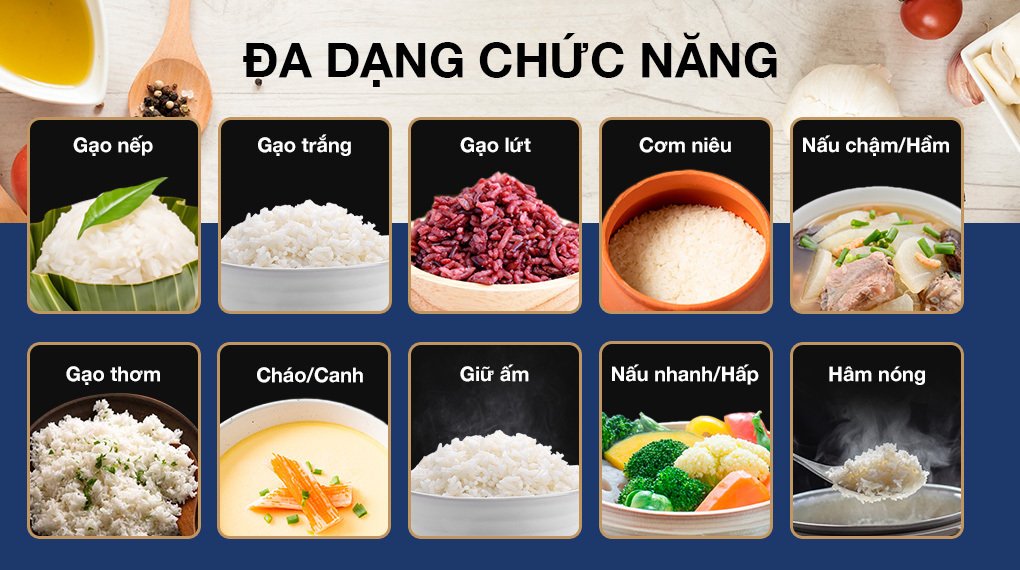 nồi cơm điện tử tefal 1.8 lít rk736b68