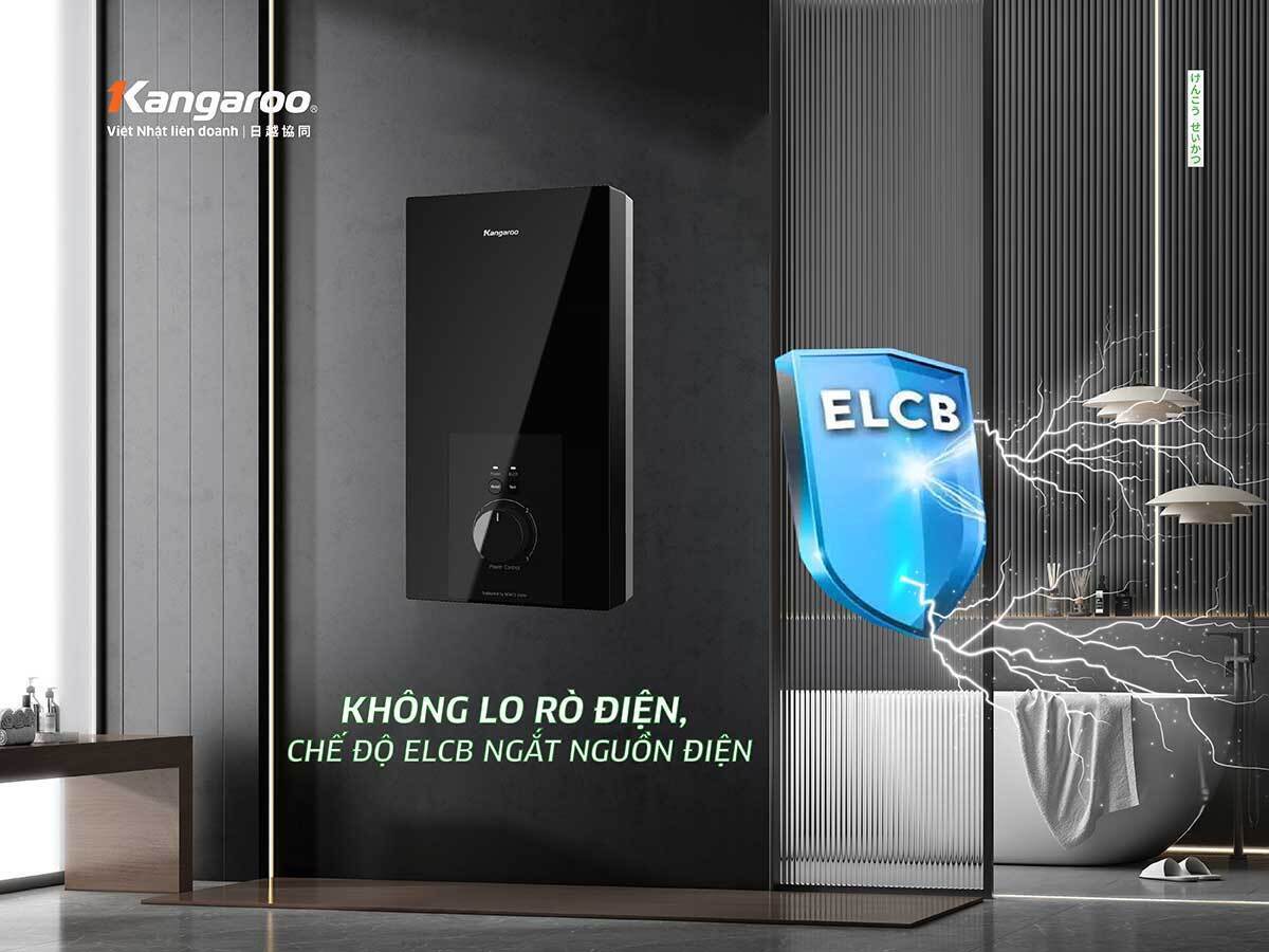 máy nước nóng trực tiếp kangaroo 4500w kgwd45n2