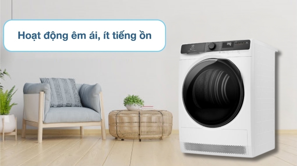 máy sấy bơm nhiệt electrolux ultimatecare 8 kg edh803j5wc