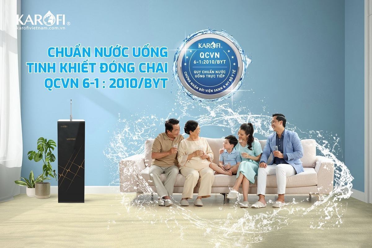 máy lọc nước karofi 10 cấp lọc livotec 606