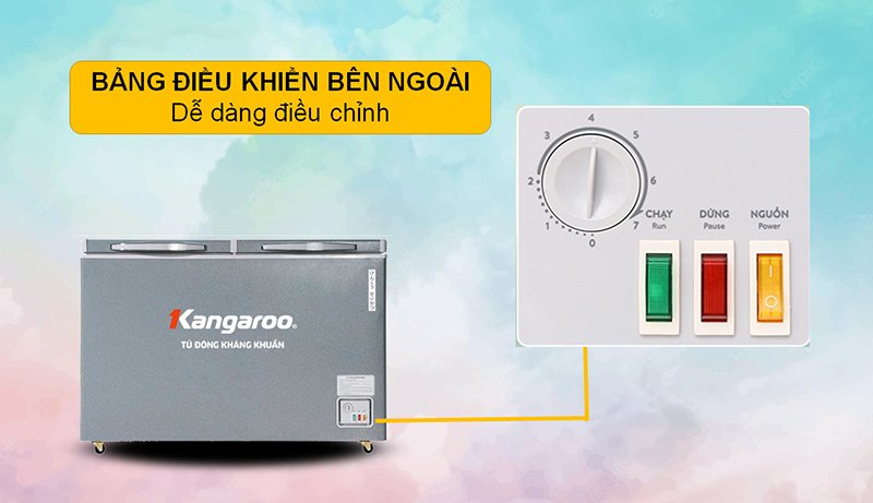 tủ đông mát kangaroo 252 lít kgfz318ng2