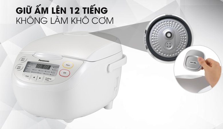 nồi cơm điện tử panasonic 1 lít sr-cp108nra