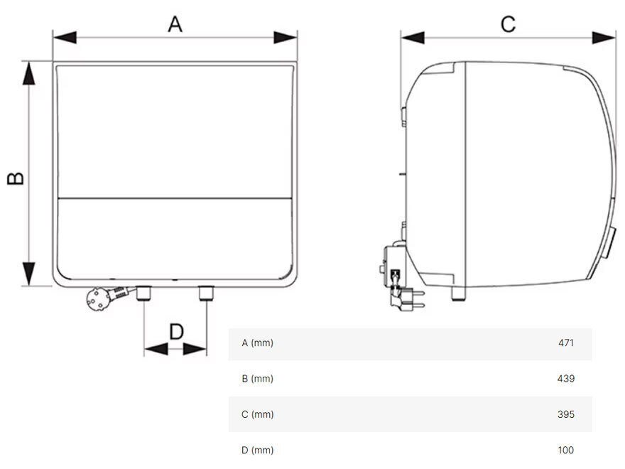 máy nước nóng gián tiếp vitowell comfort d2 r30 2.5kw-vn