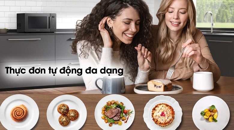 lò vi sóng có nướng samsung mg30t5018ck/sv 30 lít