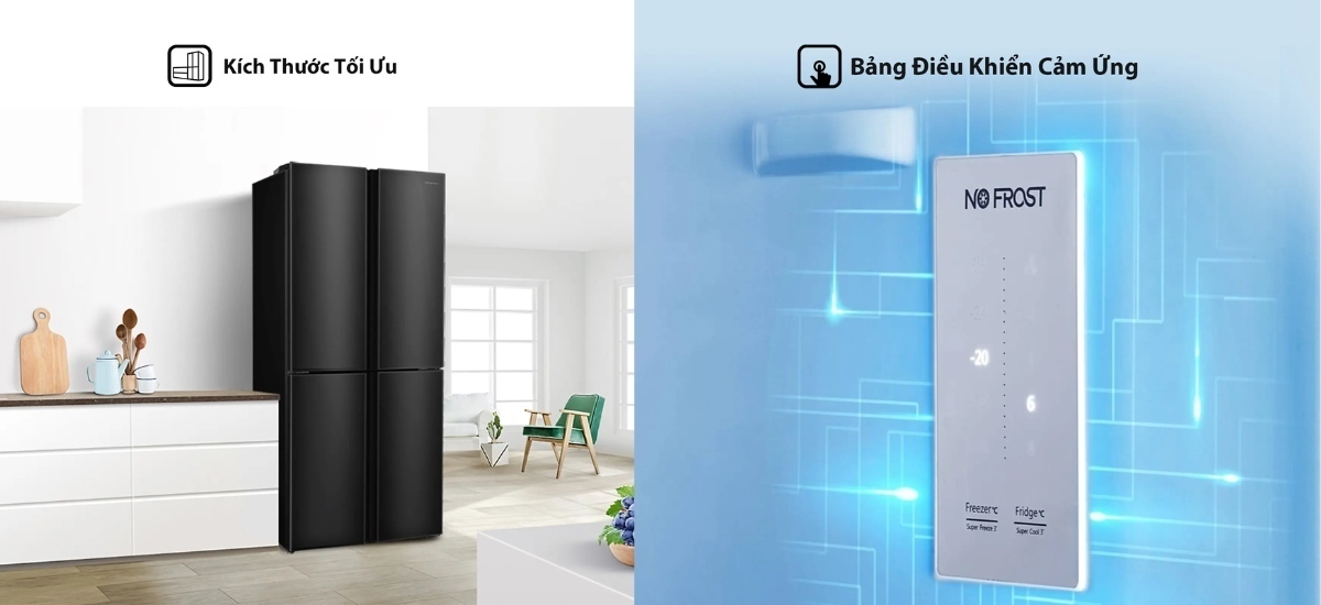 tủ lạnh hisense inverter 427 lít rq519n4ebu