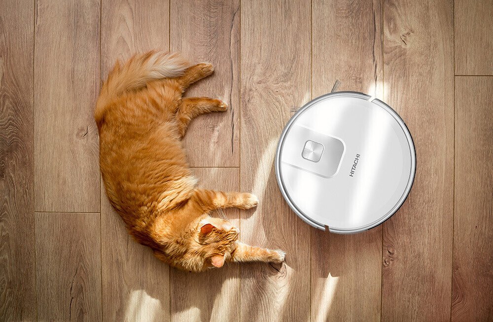 robot hút bụi lau nhà hitachi rv-x15n