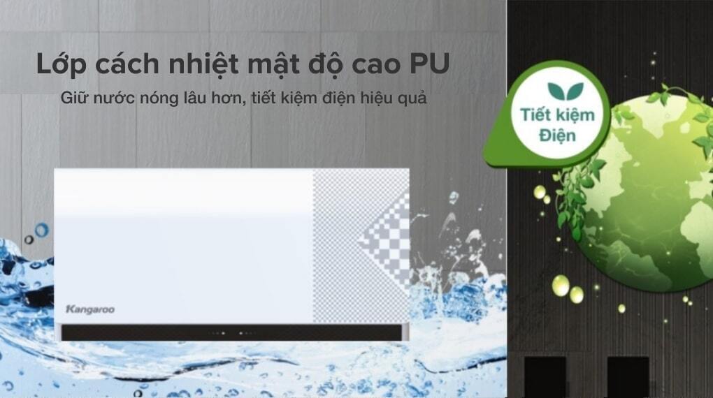 máy nước nóng gián tiếp kangaroo 15 lít 2500w kg79a1