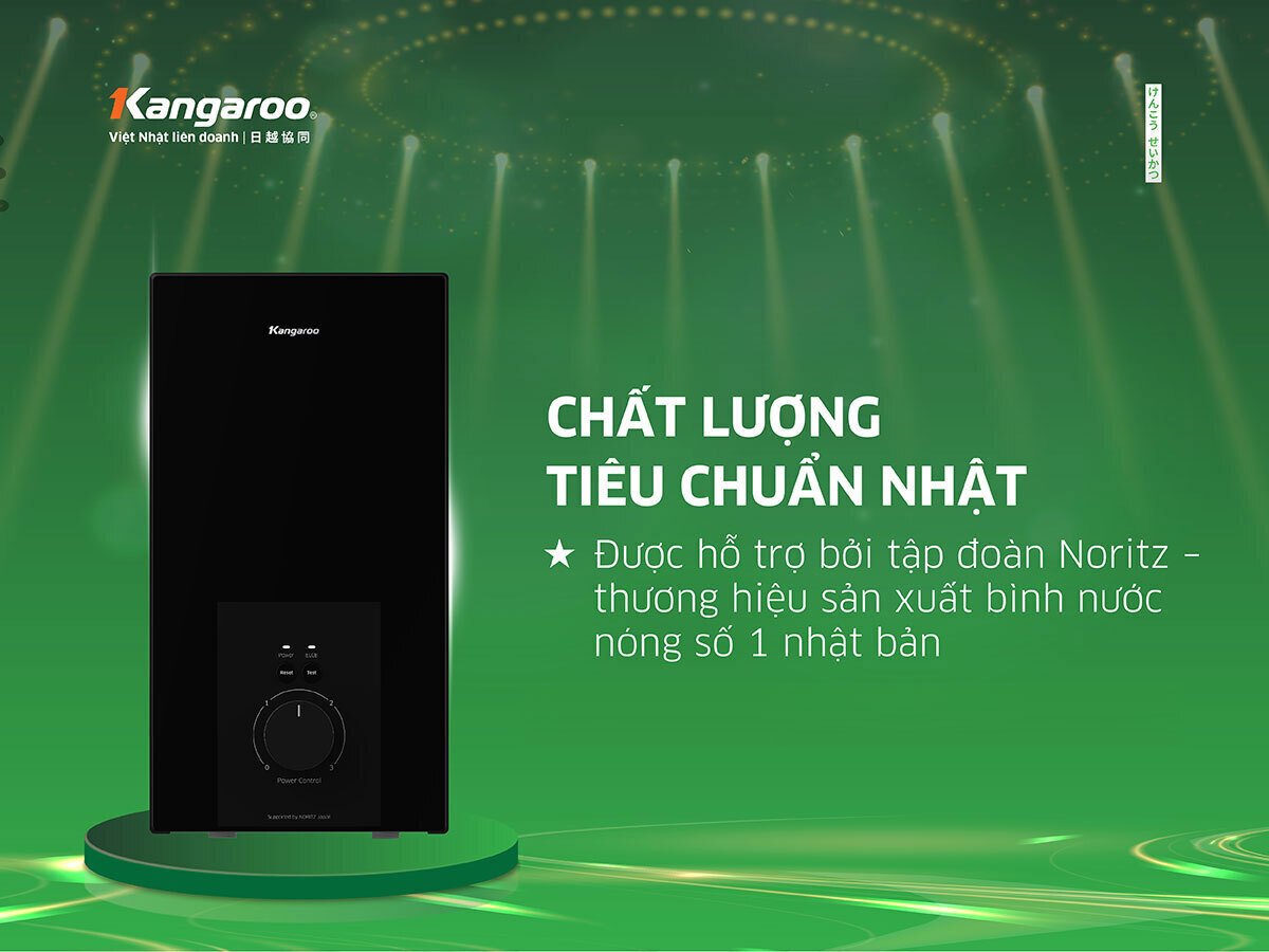 máy nước nóng trực tiếp kangaroo 4500w kgwd45n2