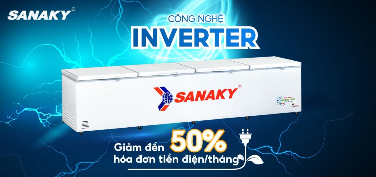 tủ đông sanaky inverter 2000 lít vh-2399hy3