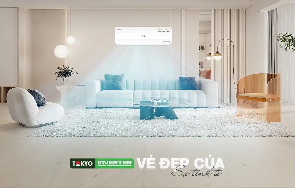 máy lạnh sk tokyo inverter 9000btu aps/apo-092/tokyo