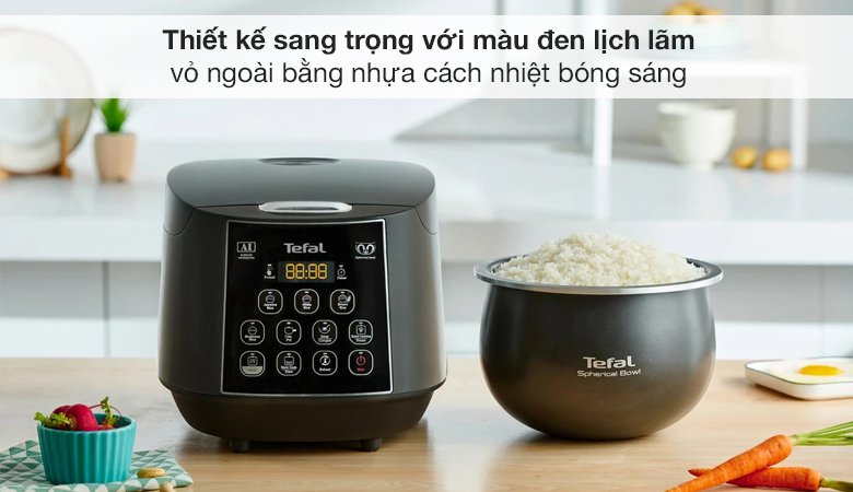 nồi cơm điện tử tefal 1.8 lít rk736b68