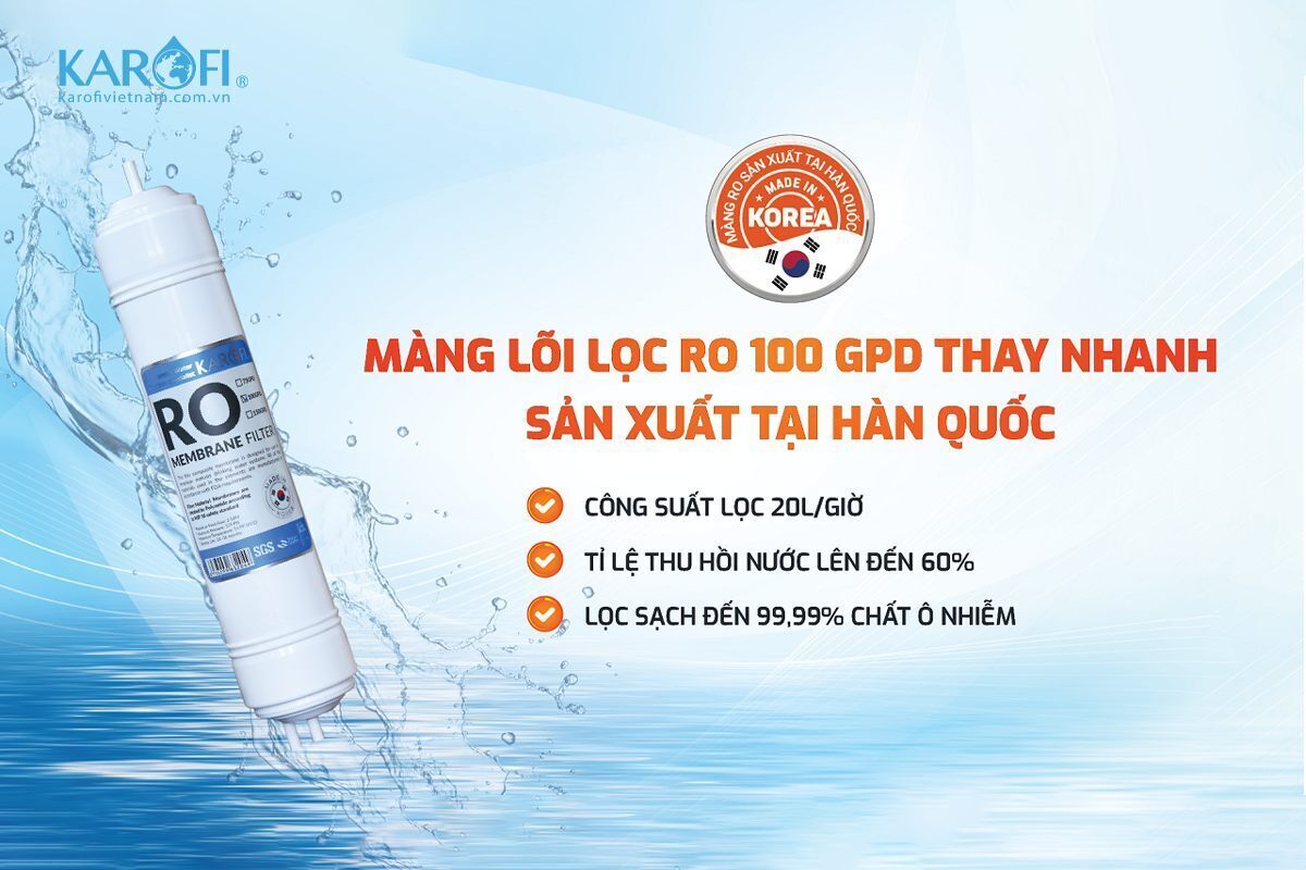 máy lọc nước karofi 10 cấp lọc livotec 606