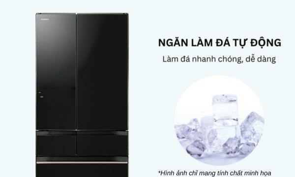 tủ lạnh hitachi inverter 617 lít multi door r-hw620rv(xk)