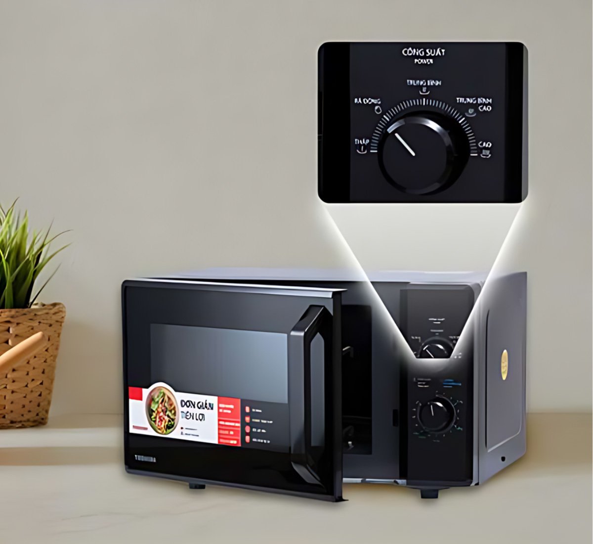 lò vi sóng toshiba mw2-mm24pc(bk) 24 lít