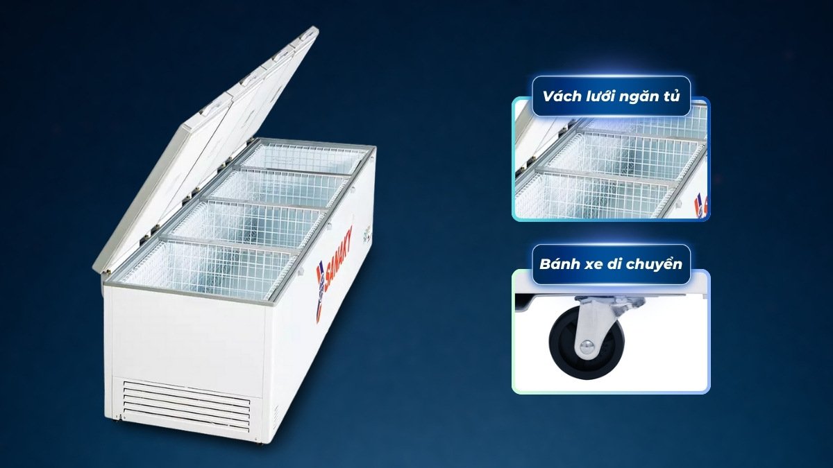 tủ đông sanaky inverter 2000 lít vh-2399hy3