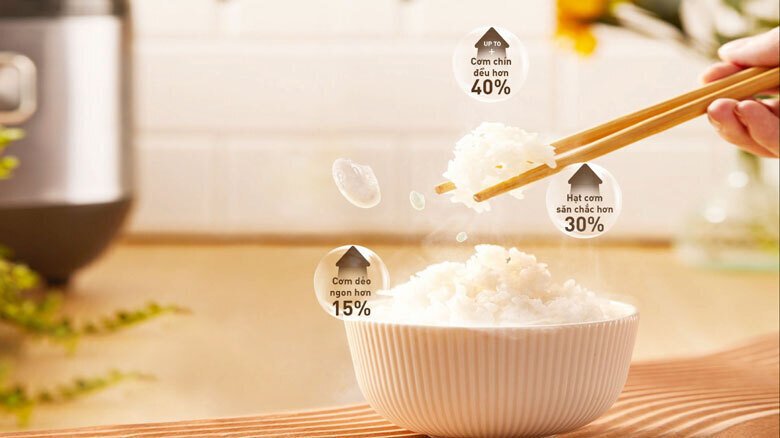 nồi cơm điện tử tefal 1.8 lít delirice plus rk776968