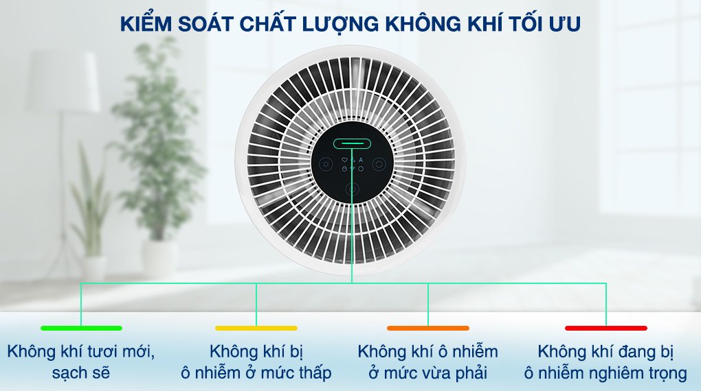 máy lọc không khí xiaomi smart air purifier 4 compact eu (bhr5860eu) 27w