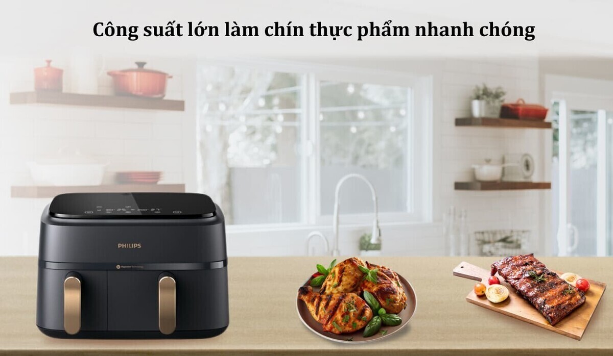 nồi chiên không dầu 9l philips na352/00