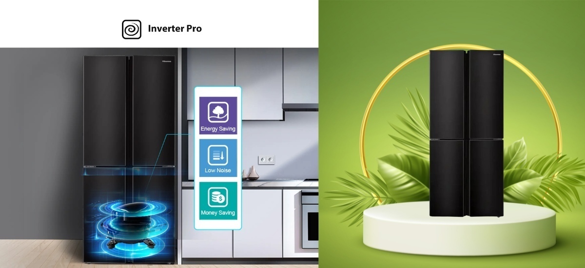 tủ lạnh hisense inverter 427 lít rq519n4ebu