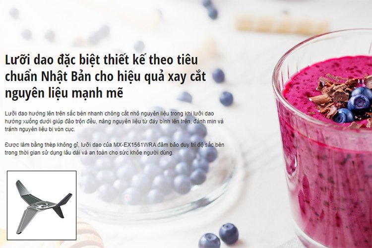 máy xay sinh tố đa năng panasonic mx-eg5311wra