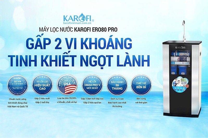 máy lọc nước ro karofi ero80 pro