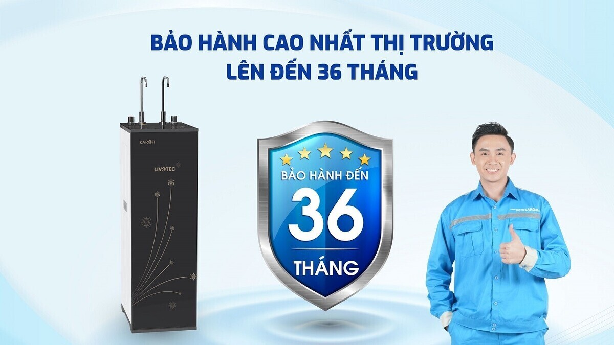 máy lọc nước nóng lạnh karofi livotec 615