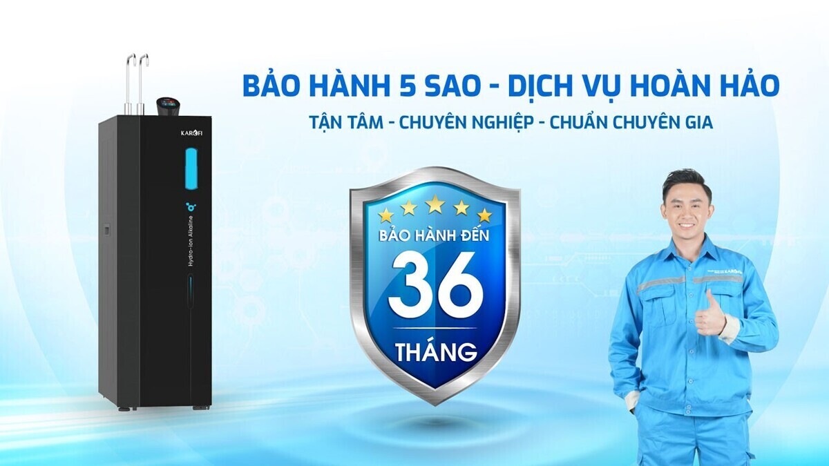 máy lọc nước nóng lạnh hydro-ion kiềm karofi kae-s86