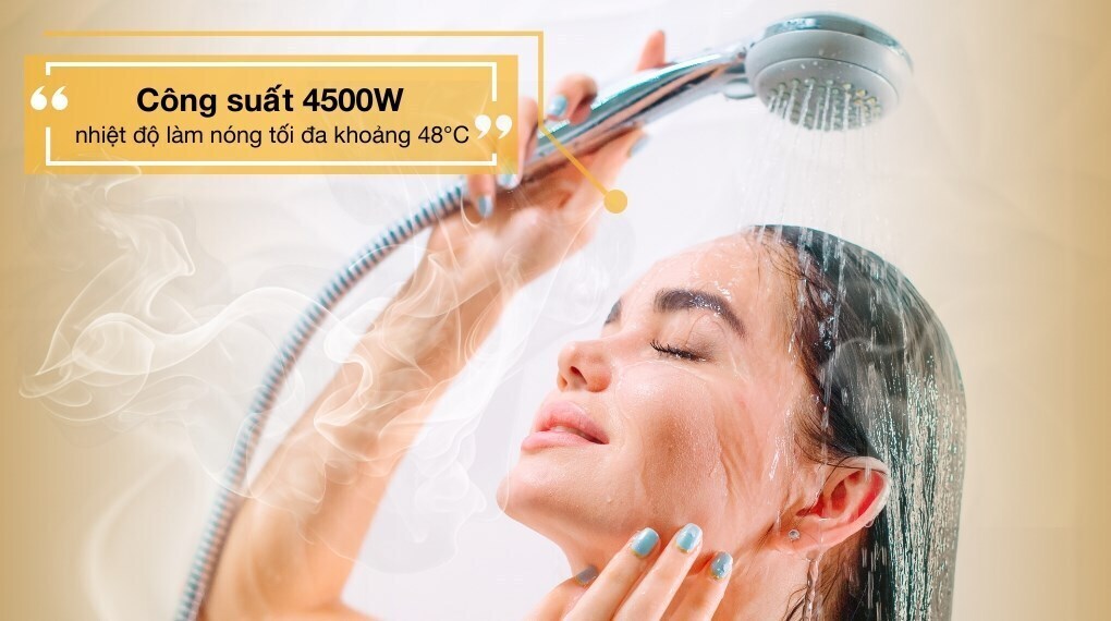 máy nước nóng trực tiếp comfee 4500w cwh-45epgpvn(w)-cb