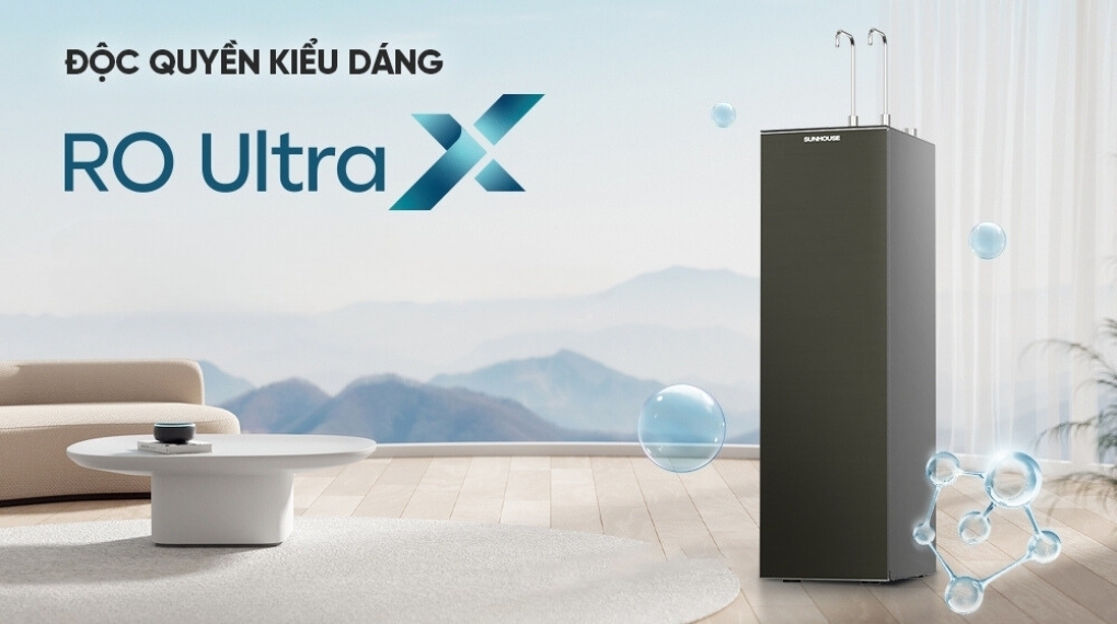 máy lọc nước ro nóng nguội lạnh sunhouse ultrax sha76601s 11 lõi