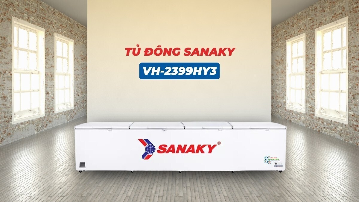 tủ đông sanaky inverter 2000 lít vh-2399hy3