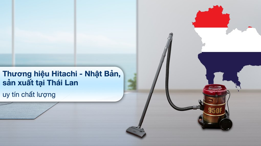 máy hút bụi công nghiệp hitachi cv-950f wr