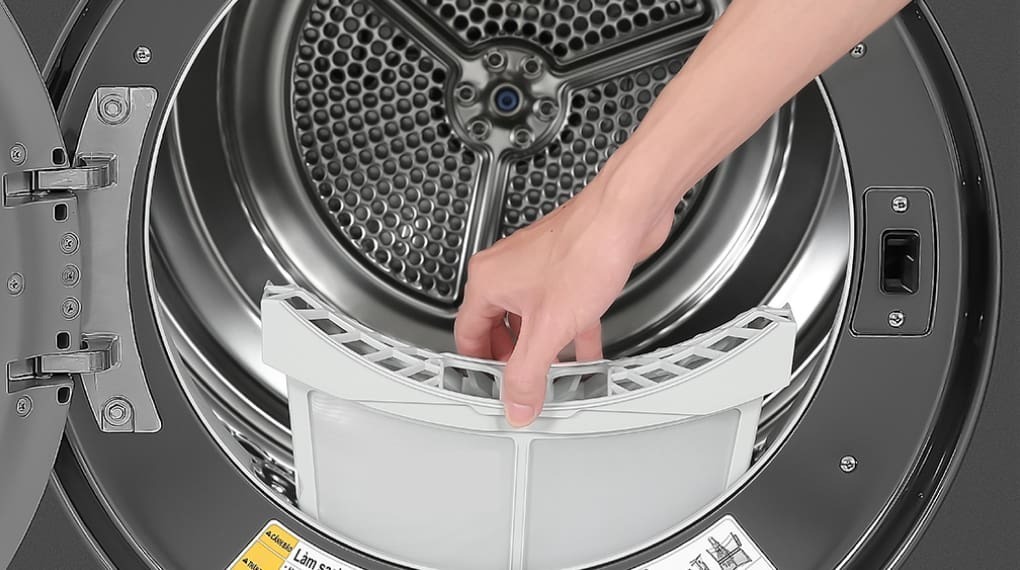 máy sấy bơm nhiệt lg 10.5 kg dvhp50b