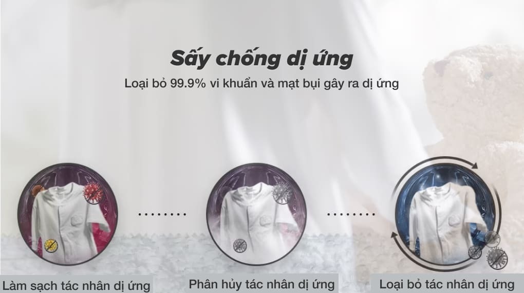 máy sấy bơm nhiệt lg 10.5 kg dvhp50b