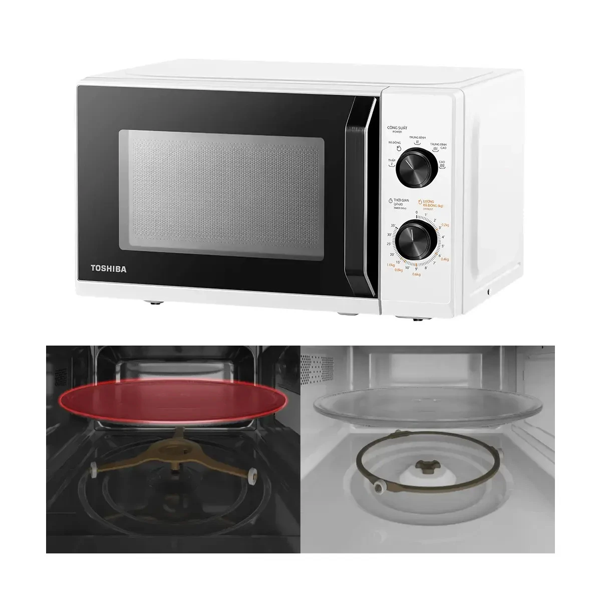 lò vi sóng toshiba mw3-mm25pe(wh) 25 lít