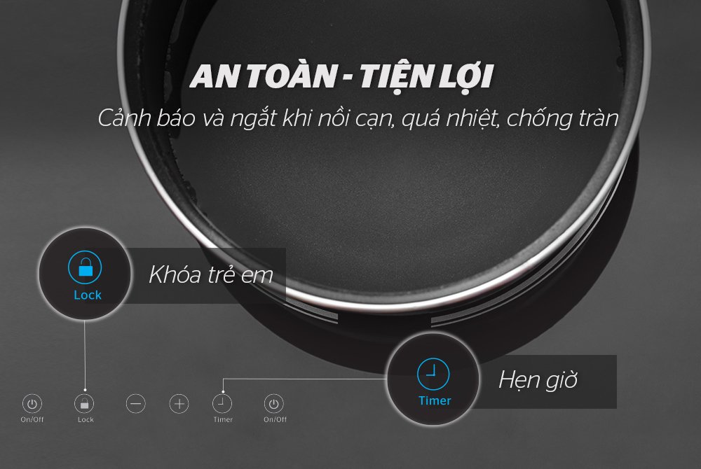 bếp đôi điện từ sunhouse shb8100