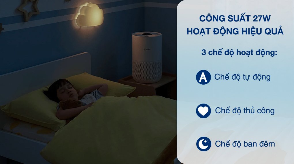 máy lọc không khí xiaomi smart air purifier 4 compact eu (bhr5860eu) 27w