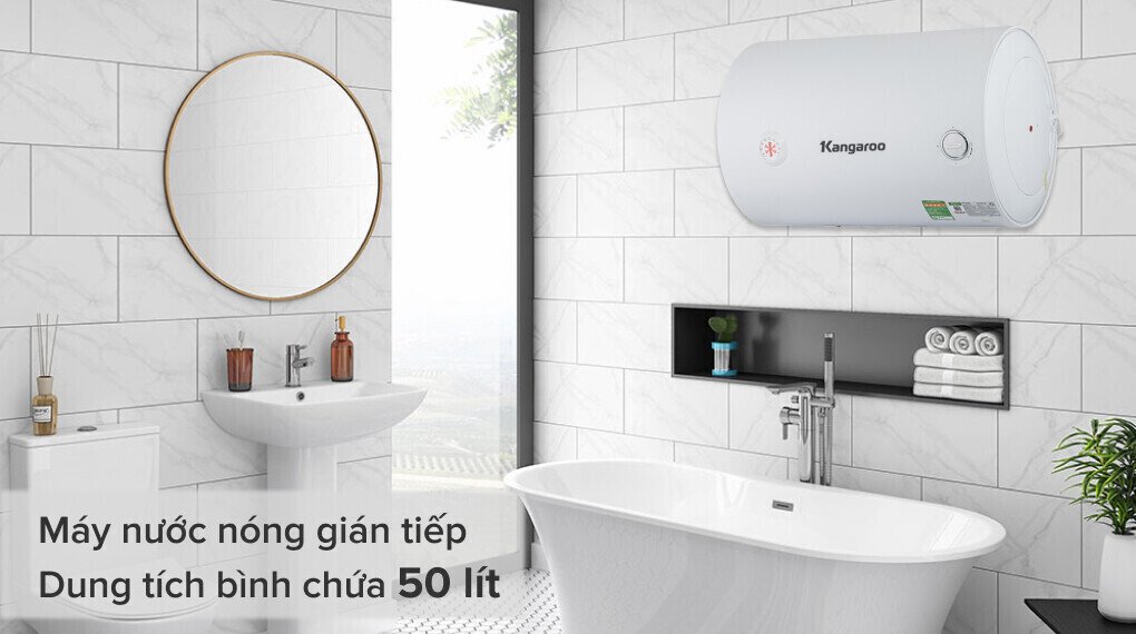 bình nóng lạnh gián tiếp kangaroo 50l kg73r5