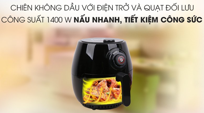 nồi chiên không dầu ferroli faf-4.0m 4 lít