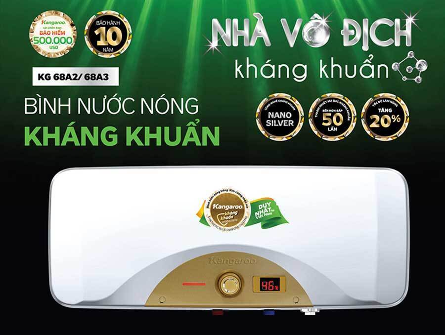 bình nóng lạnh 30l kangaroo kg68a3