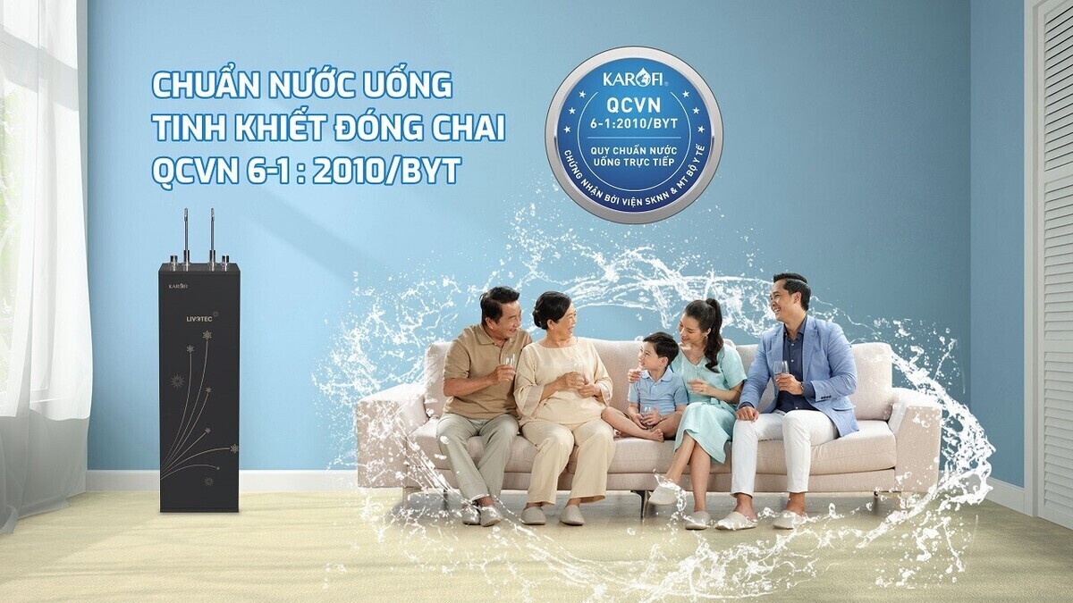 máy lọc nước nóng lạnh karofi livotec 615