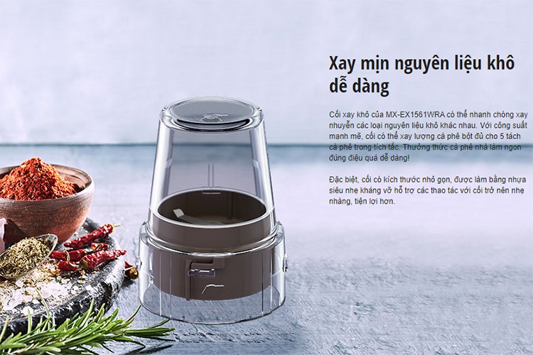 máy xay sinh tố đa năng panasonic mx-eg5311wra