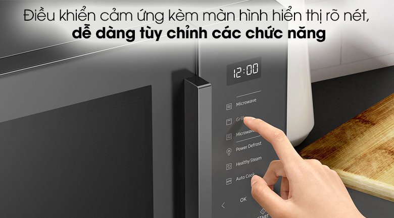 lò vi sóng có nướng samsung mg30t5018ck/sv 30 lít